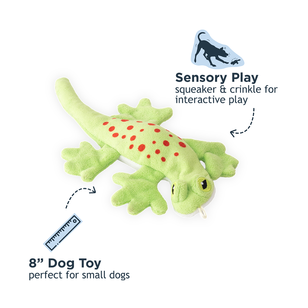 Tall Tails Stuffless Lizard 8"