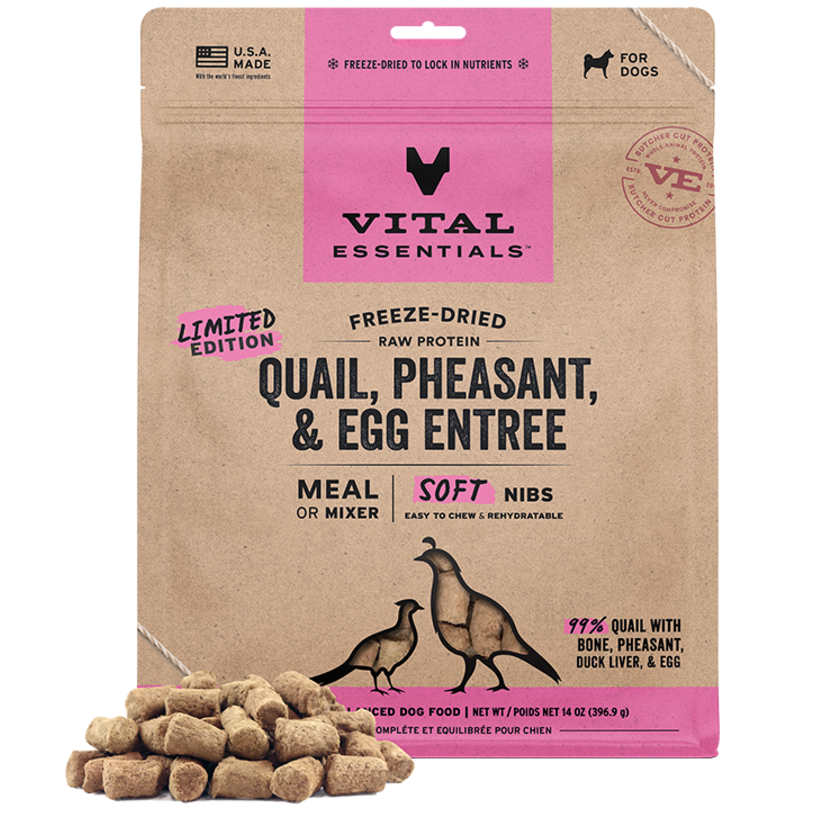 LIMITED EDITION Vital Essentials Quail, Pheasant & Egg Soft Nibs