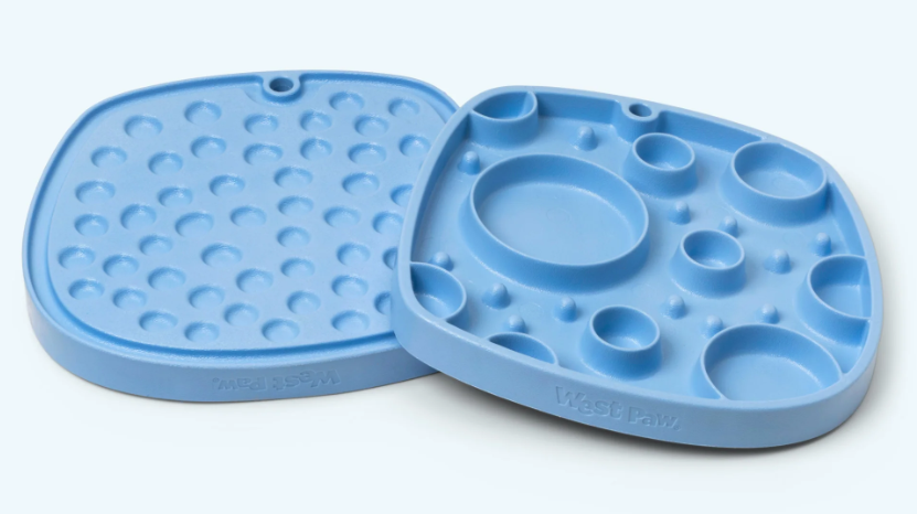 LIMITED EDITION Spring West Paw Bubbles Feast Mat - Periwinkle