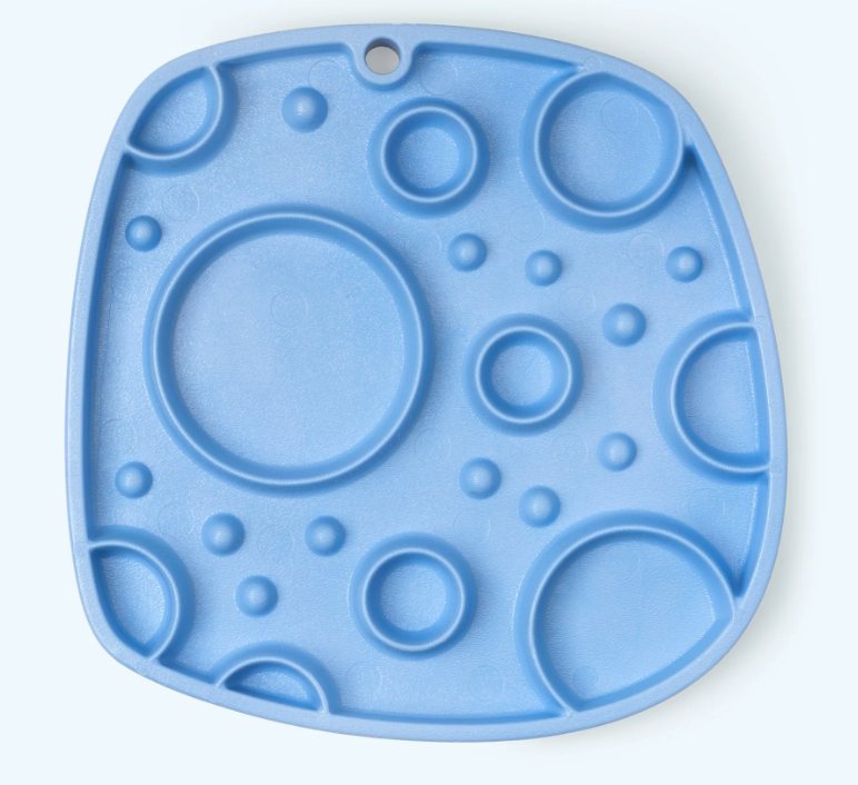 LIMITED EDITION Spring West Paw Bubbles Feast Mat - Periwinkle