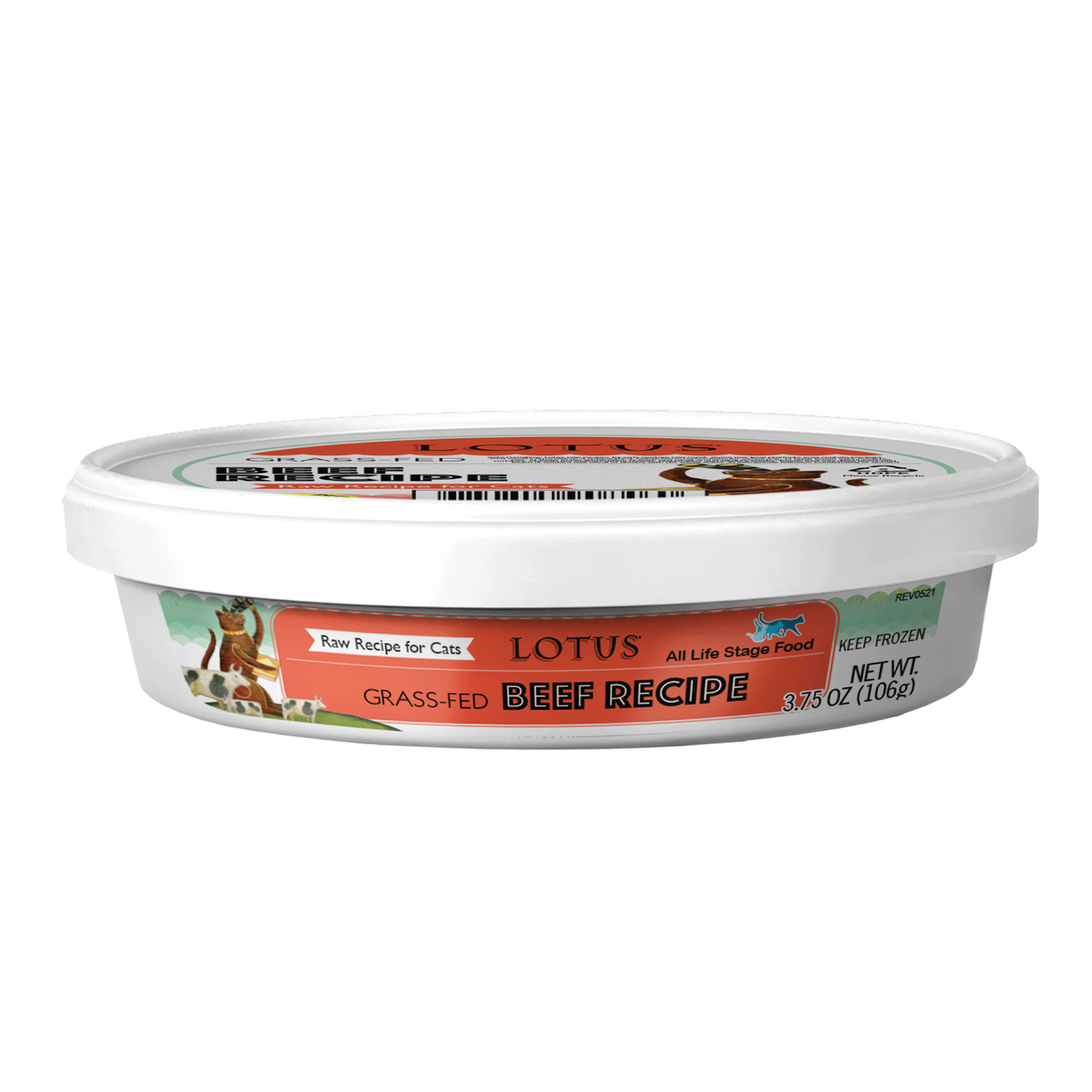 Lotus Raw Beef Frozen Cat Food