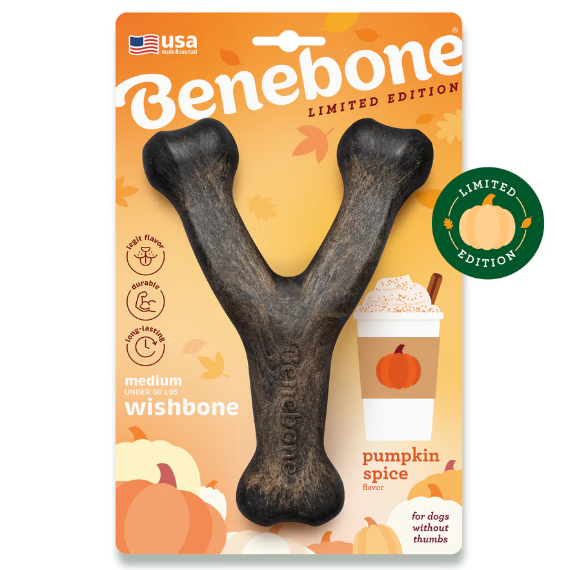 LIMITED EDITION Benebone Wishbone Pumpkin Spice / Medium