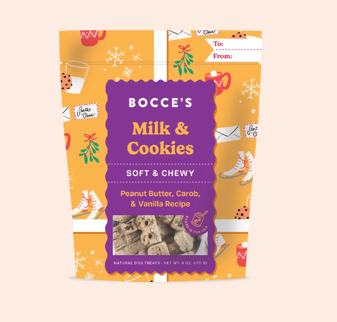 Bocce's Bakery Milk & Cookies Soft & Chewy Treats