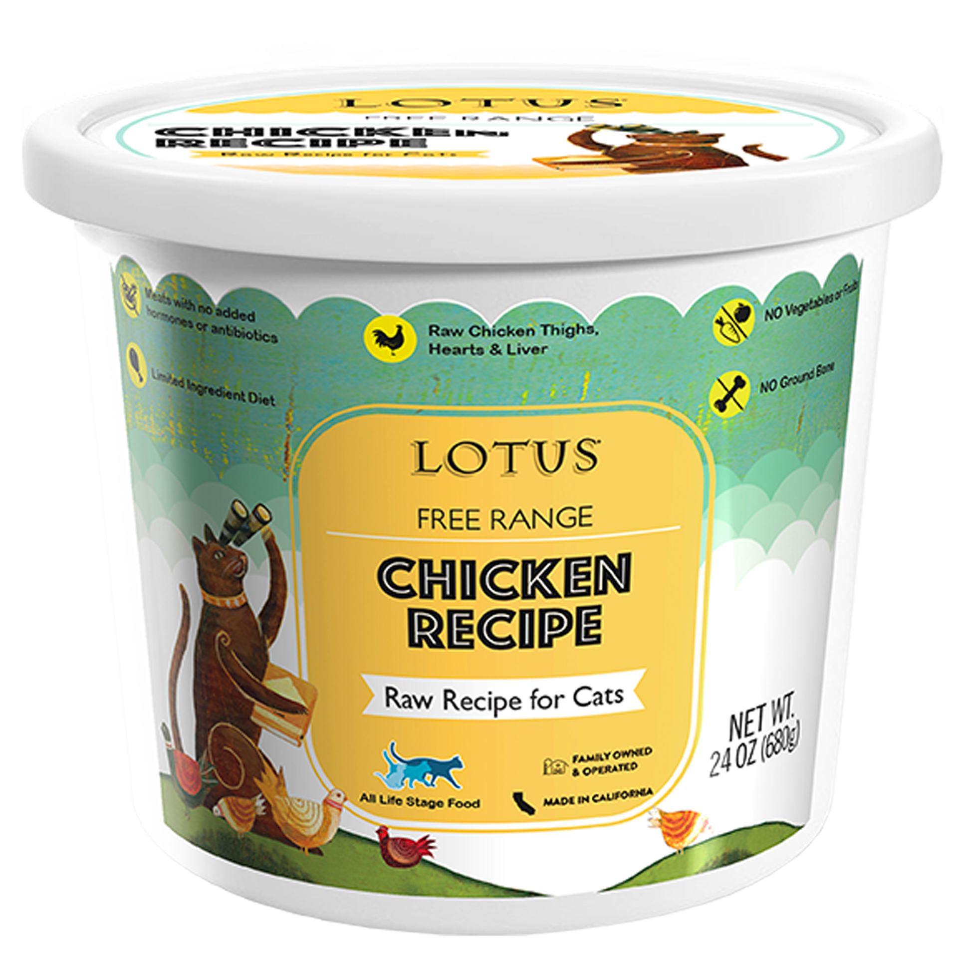 Lotus Raw Chicken Frozen Cat Food