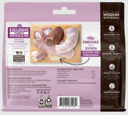 Earth Animal Wisdom Air Dried Jerky - Turkey