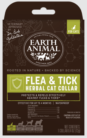 Earth Animal Herbal Flea & Tick Cat Collar