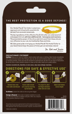 Earth Animal Herbal Flea & Tick Cat Collar
