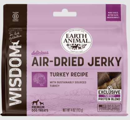 Earth Animal Wisdom Air Dried Jerky - Turkey