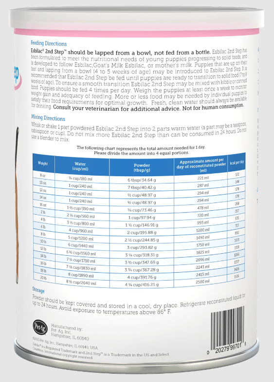 Esbilac 2nd Step Puppy Weaning Food 14 oz