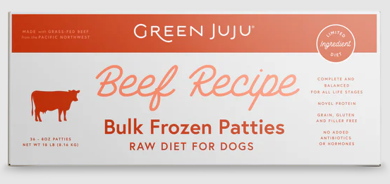Green JuJu Frozen Beef Recipe 18lb