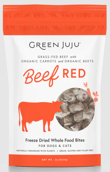 Green Juju Freeze-Dried Beef Red Bites