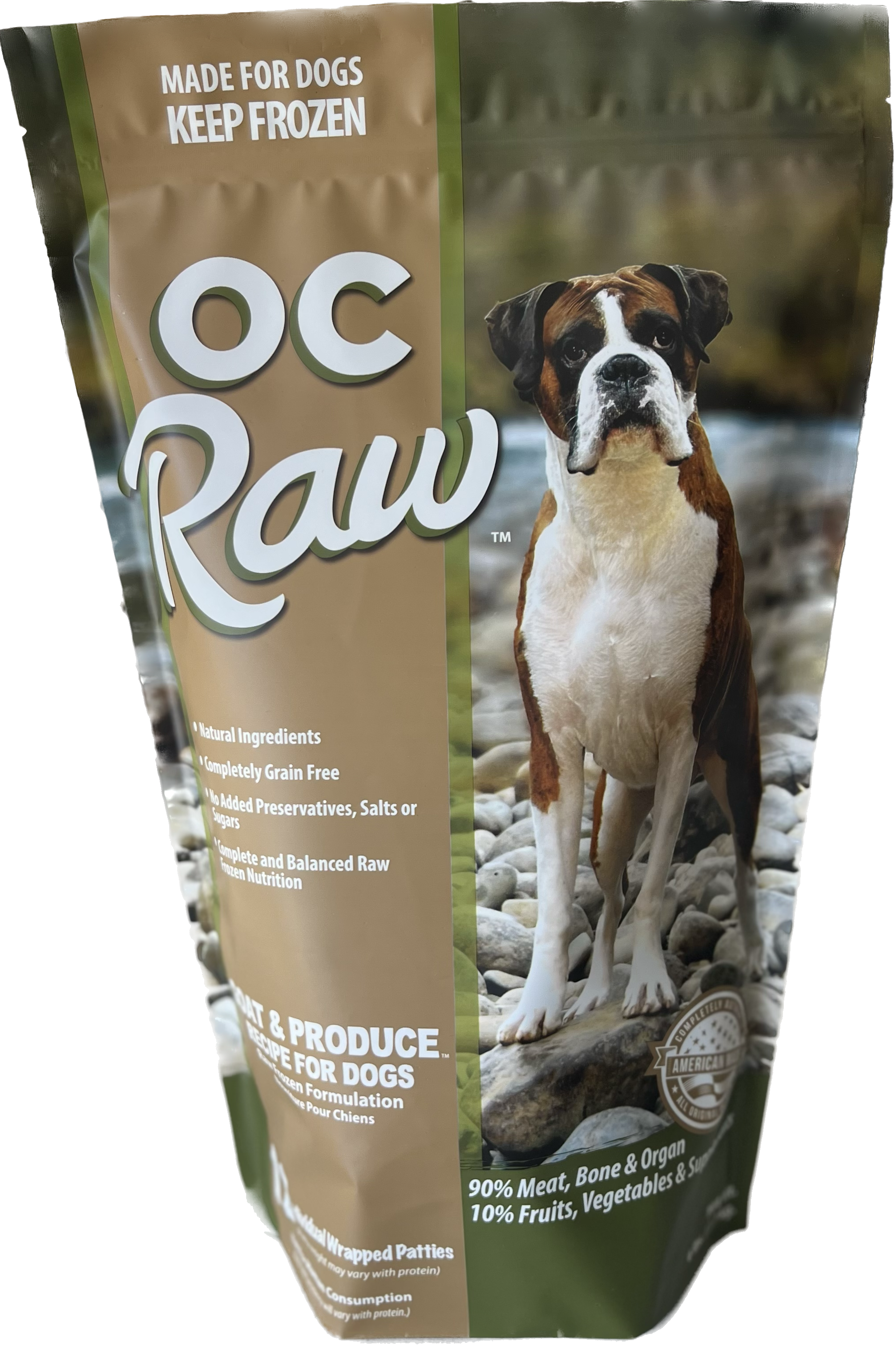 OC Raw Goat & Produce Patties