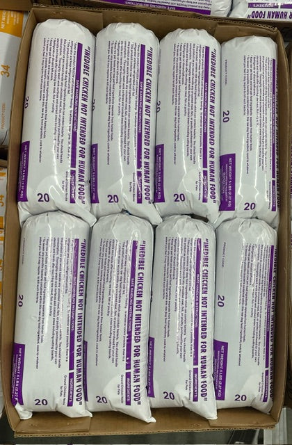 Ross-Wells Chicken Fine Grind - 5lb Rolls Full Shipping Box NO Dry Ice (9 Rolls)