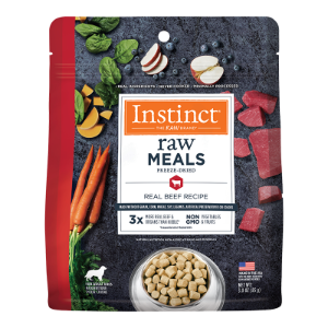 Instinct Raw Meals Real Beef Recipe Grain- Free Freeze Dried Dog Food