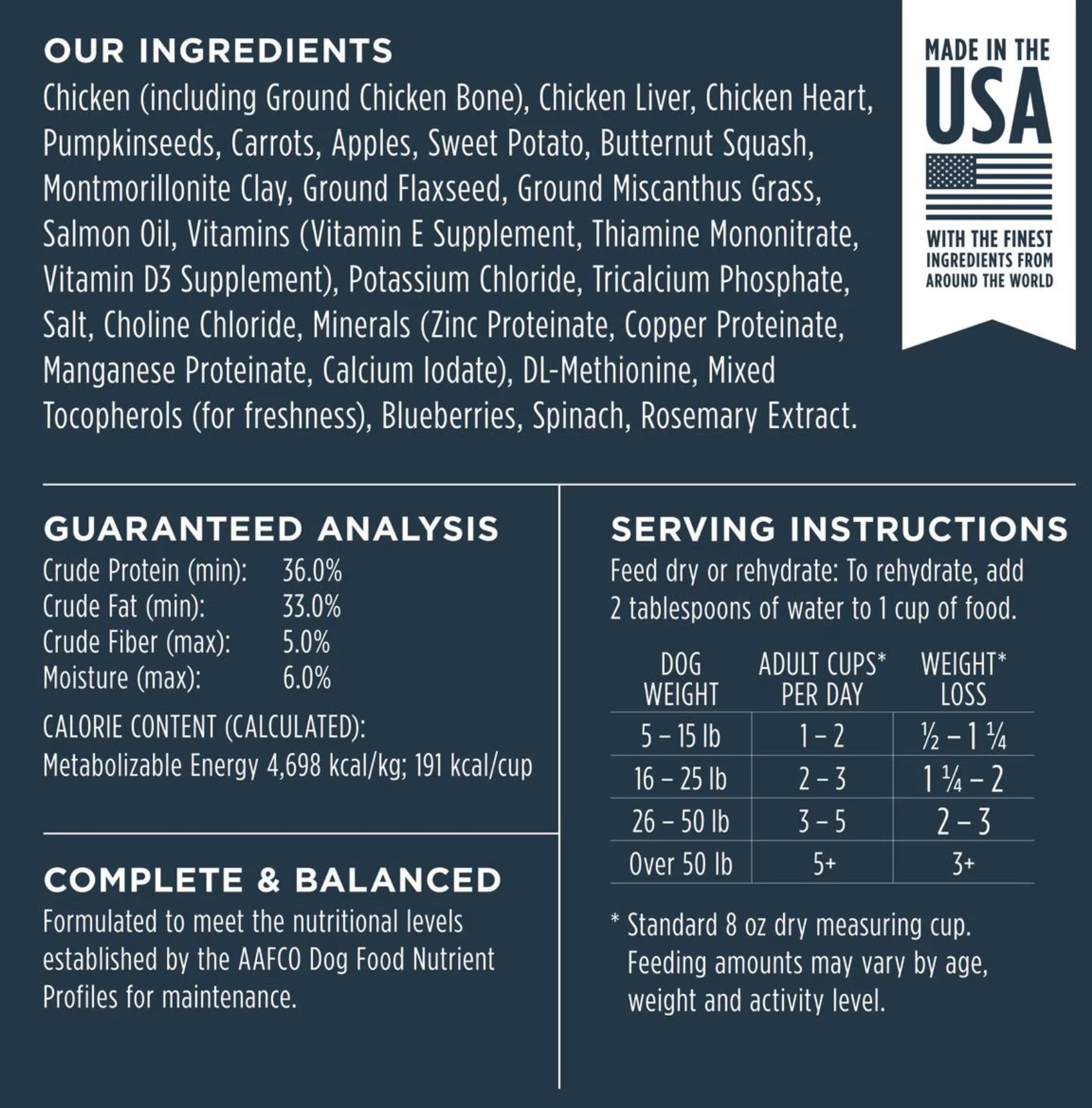 Instinct Raw Meals Cage-Free Chicken Recipe Grain- Free Freeze Dried Dog Food