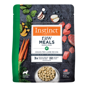 Instinct Raw Meals Grass- Fed Lamb Recipe Grain- Free Freeze Dried Dog Food