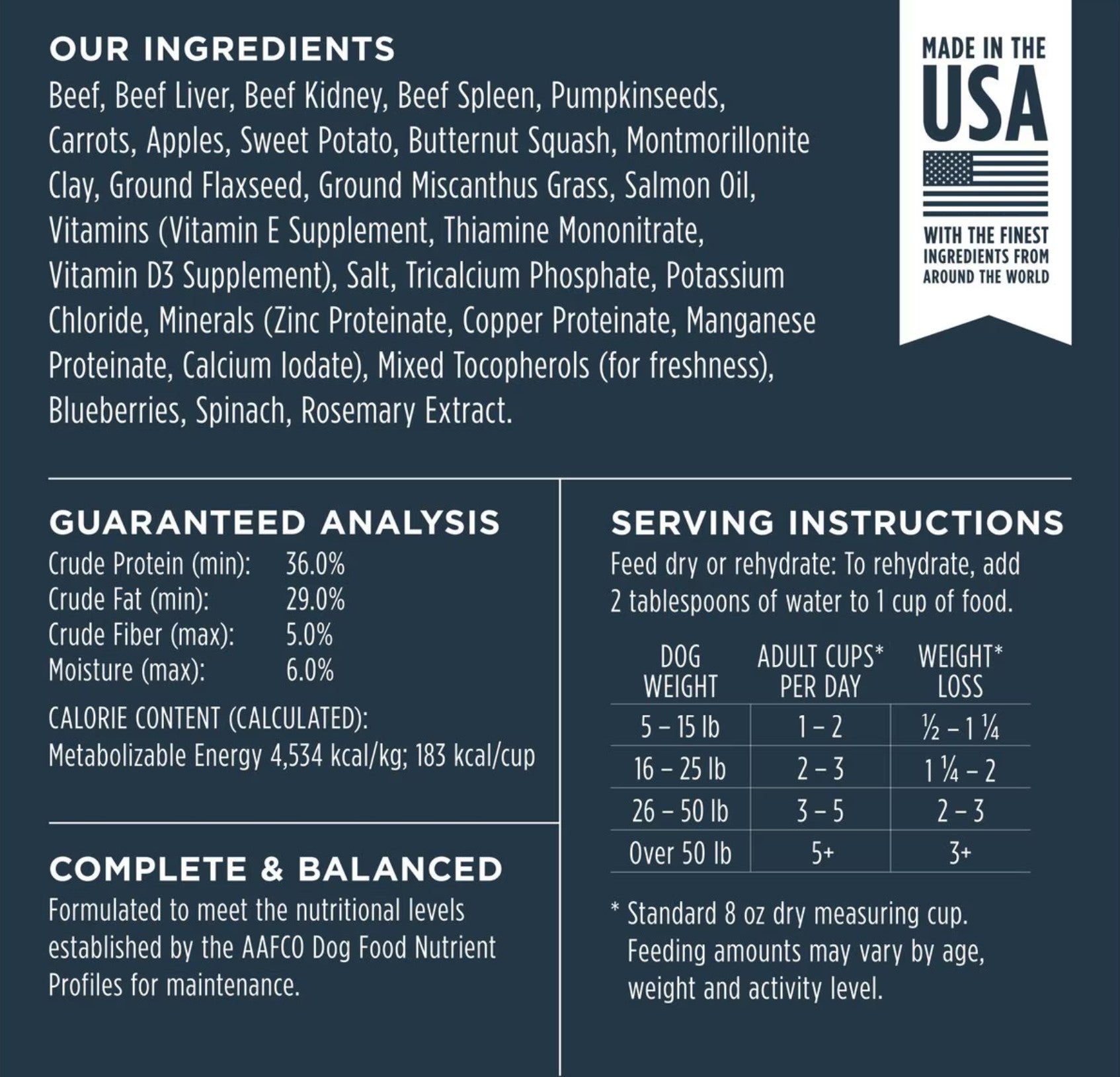 Instinct Raw Meals Real Beef Recipe Grain- Free Freeze Dried Dog Food