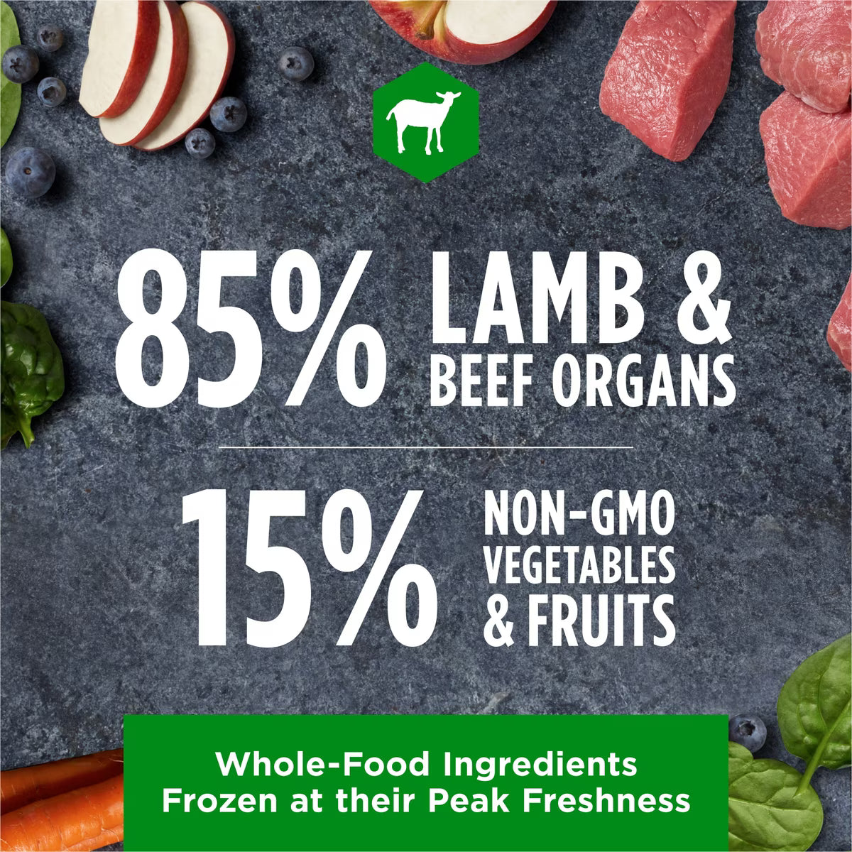 Instinct Frozen Raw Grass-Fed Lamb & Beef Organ Bites