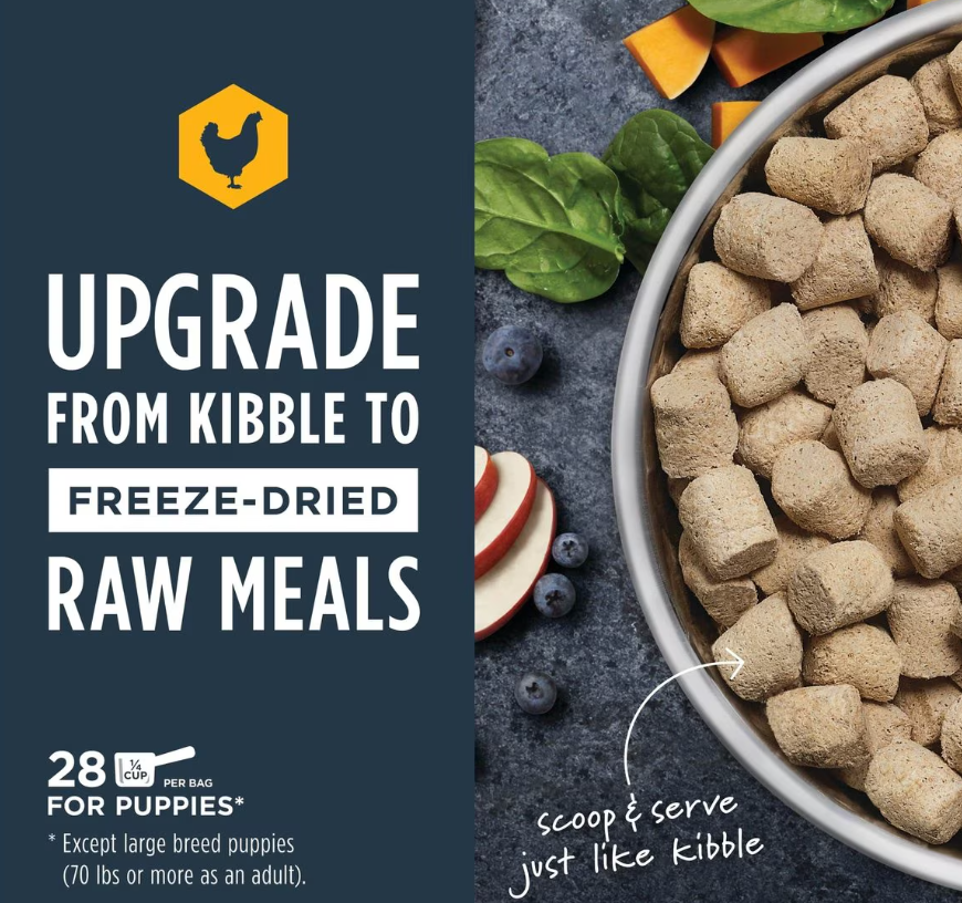 Instinct Raw Meals Puppy Recipe Grain- Free Freeze Dried Dog Food
