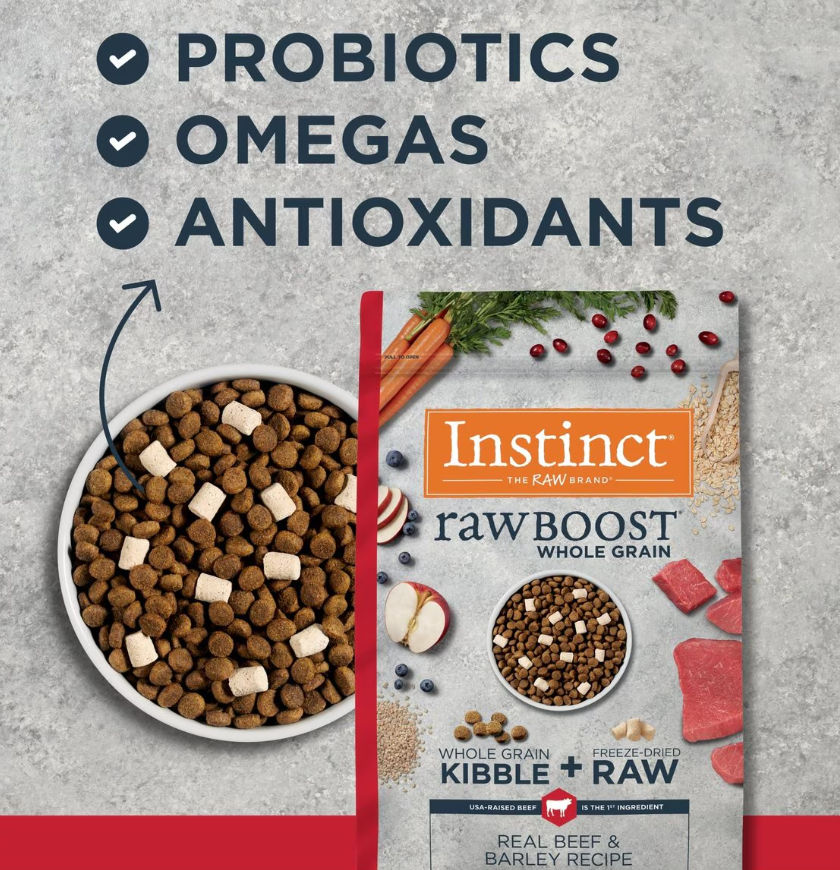 Instinct Dog Raw Boost Whole Grain Beef and Barley