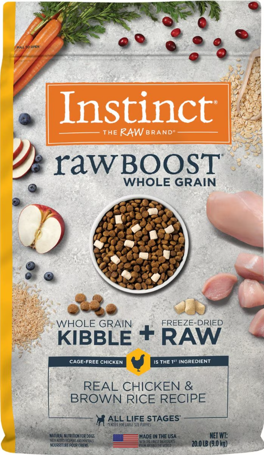 Instinct Dog Raw Boost Whole Grain Chicken and Brown Rice