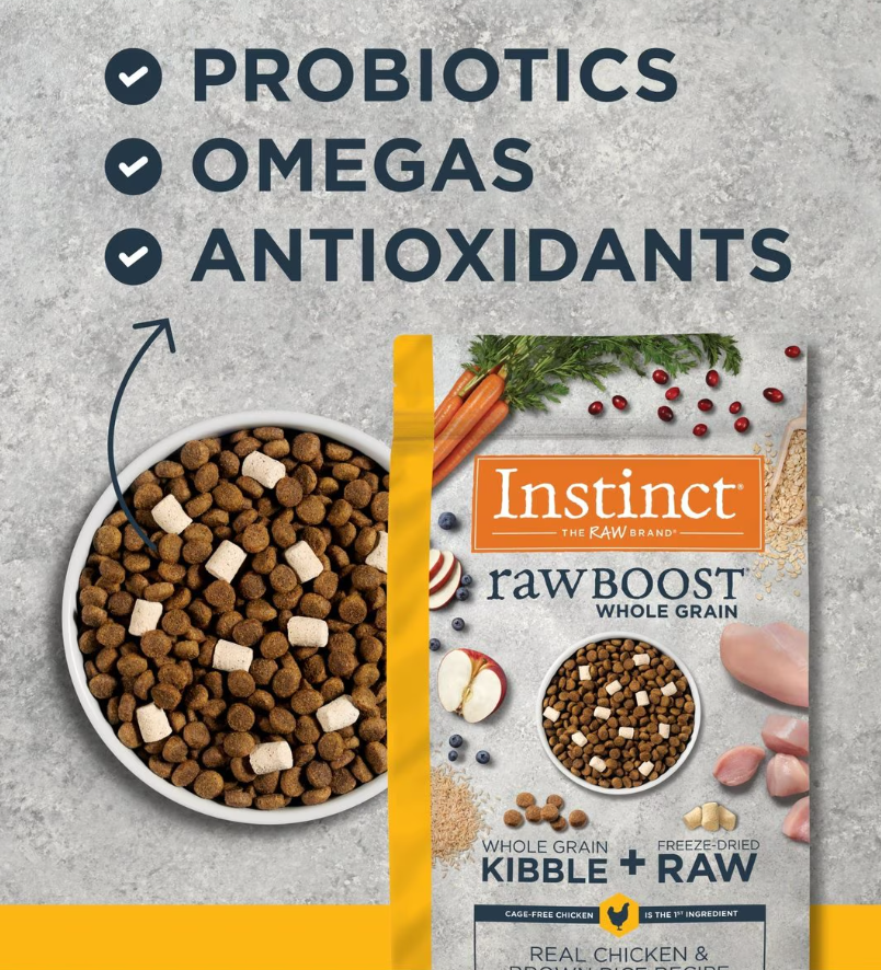 Instinct Dog Raw Boost Whole Grain Chicken and Brown Rice