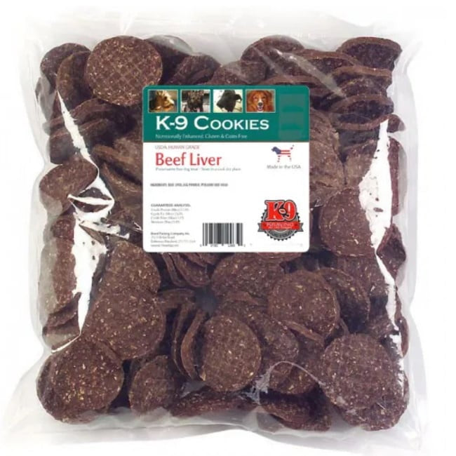 K-9 Kraving Cookies - Beef Liver - 1oz Bulk