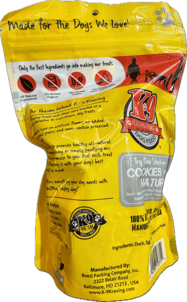 K-9 Kraving Cookies - Duck Liver
