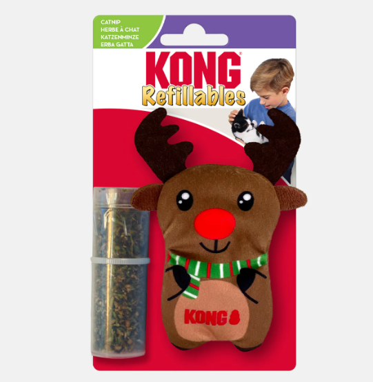 Kong Cat Holiday Refillables Reindeer
