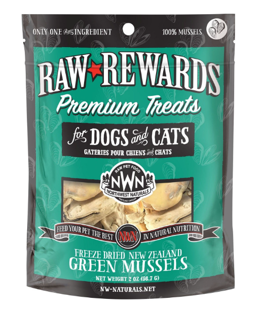 Northwest Naturals Raw Rewards Freeze Dried Green Lipped Mussels