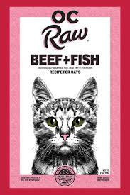 OC Raw Frozen Cat Beef & Fish - 2lb Bag