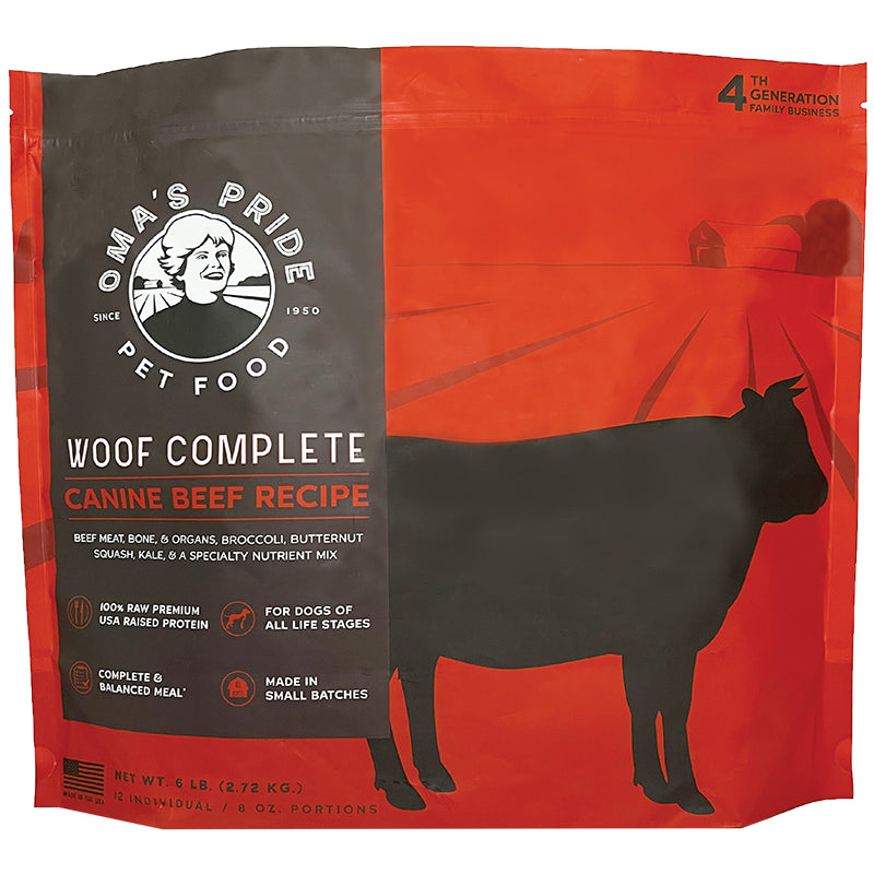 Oma's Pride Woof Complete Beef Recipe