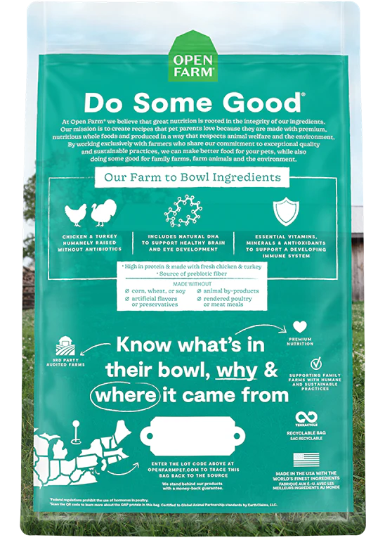 Open Farm Grain Free Kitten - Chicken & Turkey Dry Food