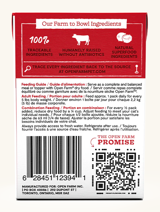 Open Farm Rustic Stew Beef Wet Cat Food