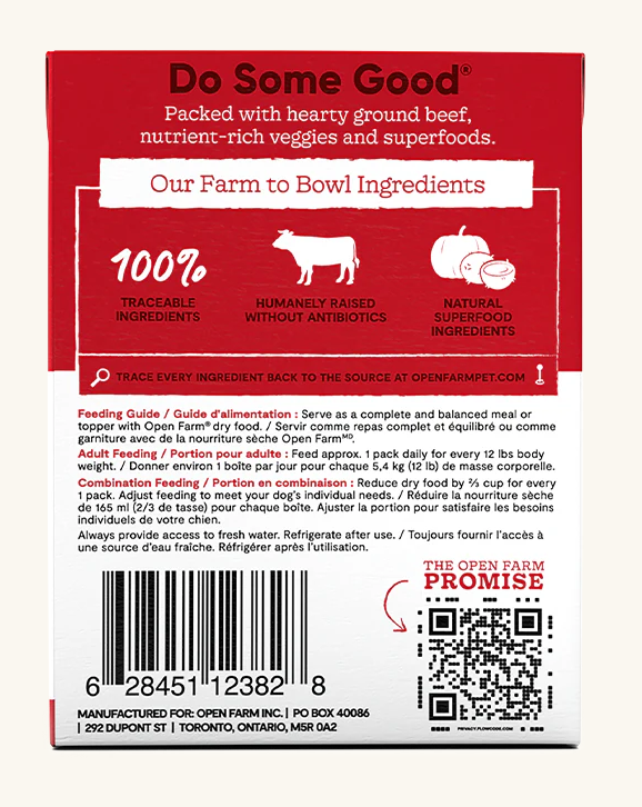 Open Farm Rustic Stew Beef Wet Dog Food
