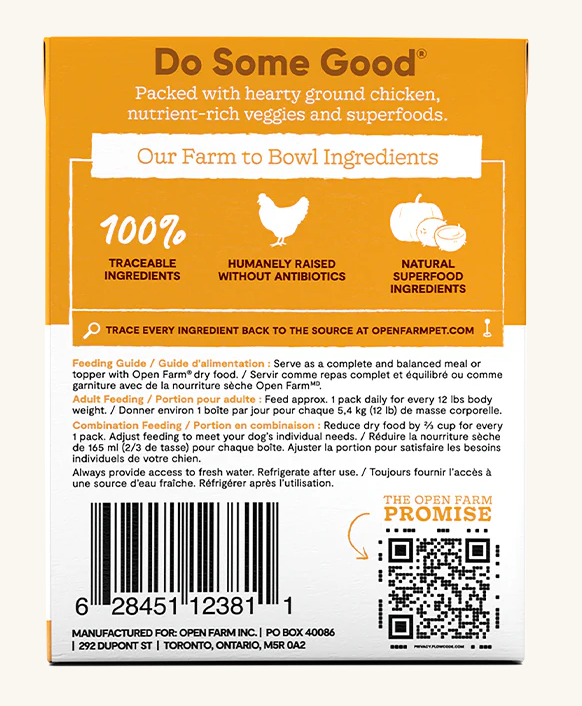 Open Farm Rustic Stew Chicken Wet Dog Food