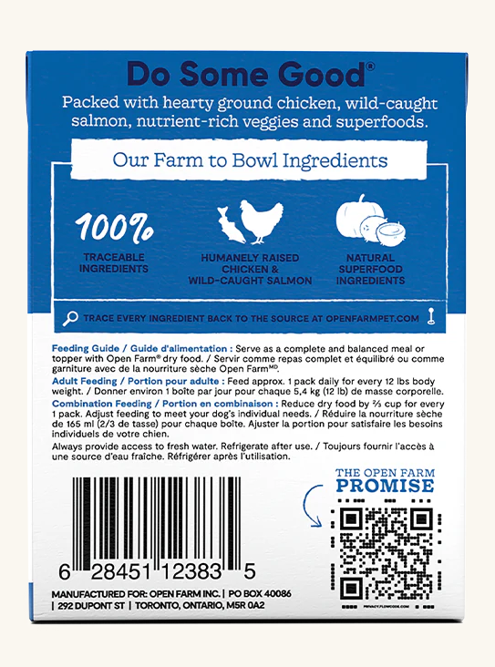 Open Farm Rustic Stew Chicken & Salmon Wet Dog Food