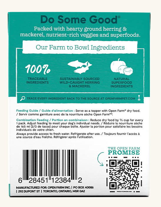 Open Farm Rustic Stew Herring & Mackerel Wet Dog Food