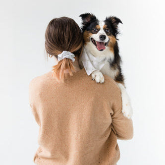 PearHead Gingham Bandana & Scrunchie Set - Medium/Large