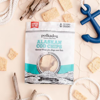 Polkadog Cod Chips Dehydrated Dog & Cat Treats