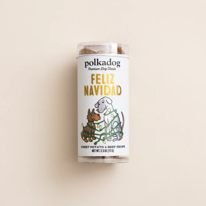 Polkadog Feliz Navidad Mini Tube