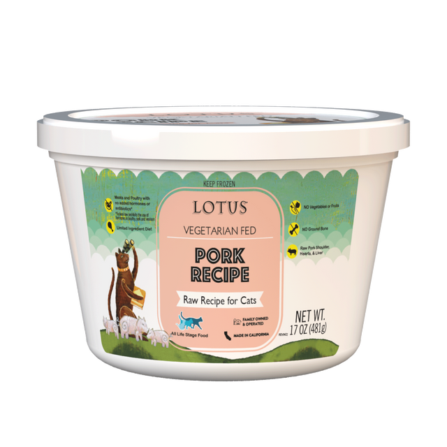 Lotus Raw Pork Frozen Cat Food