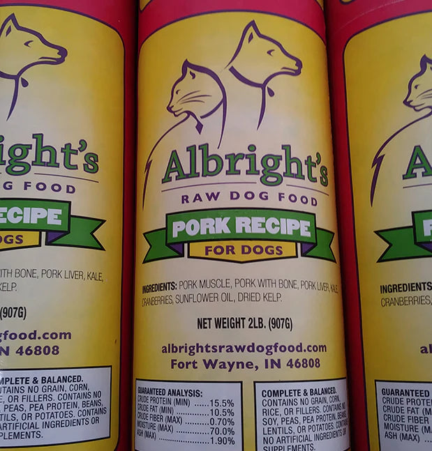 Albright's Pork - 2 lb Rolls Shipping Box w/ Dry Ice (20 Rolls)