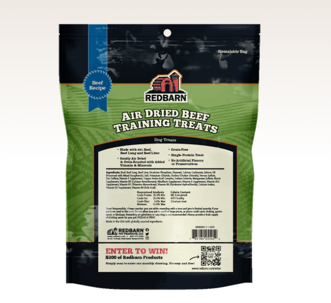 RedBarn Air Dried Beef Training Treats
