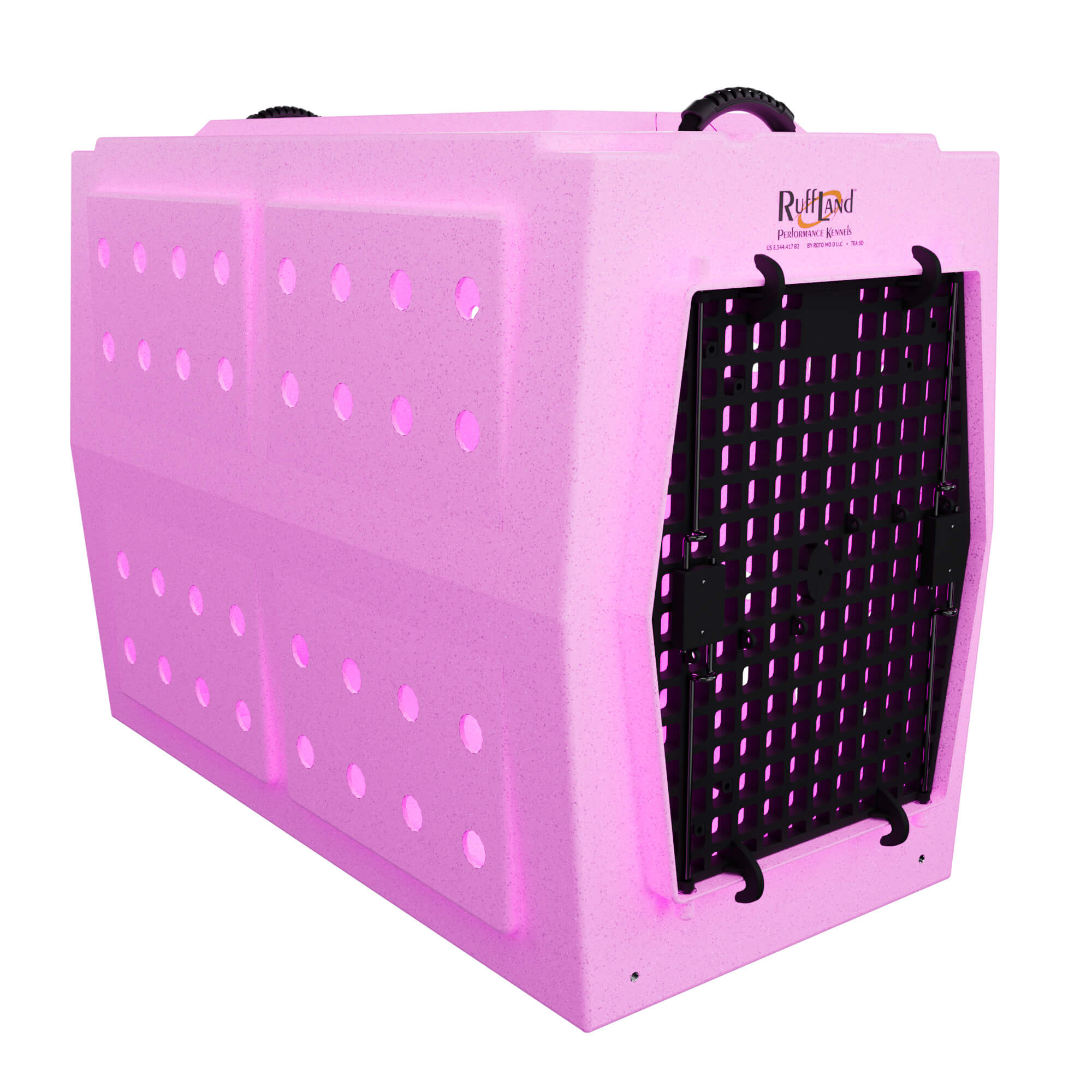PRE-ORDER Ruff Land Performance Kennel - Light Pink