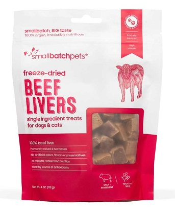 SmallBatch Freeze Dried Beef Liver Treats