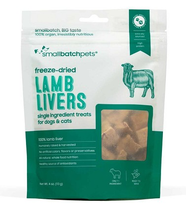 SmallBatch Freeze Dried Lamb Liver Treats