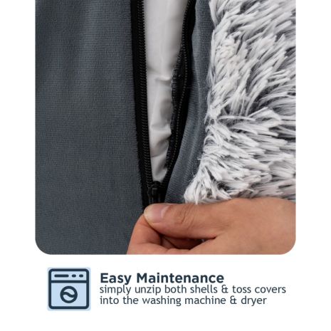 Tall Tails Grey All-In-One Dog Bed