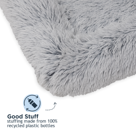 Tall Tails Grey Cuddle Crate Dog Bed