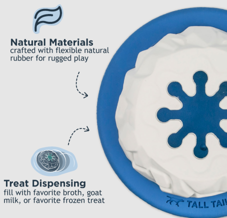 Tall Tails Natural Rubber Polar 4 inch Toy